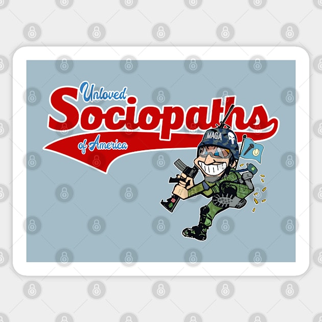 Unloved Sociopaths Sticker by Shelf Life Clothing II